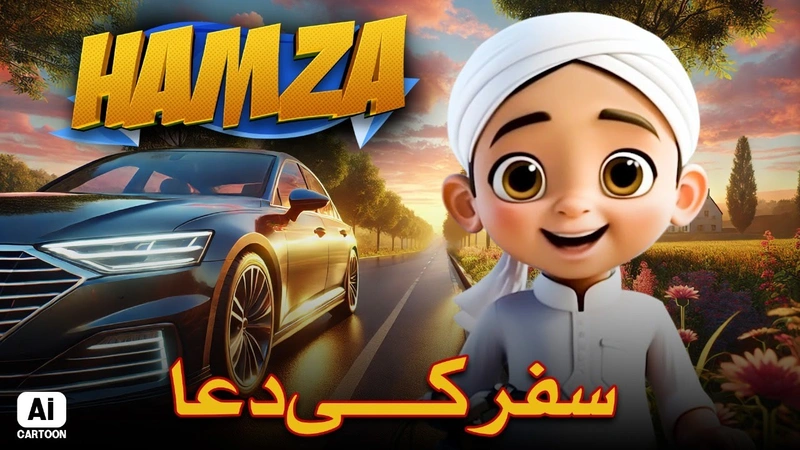 Safar Ki Dua | Hamza Cartoon Series | AI Cartoon Video | Madani Channel Program